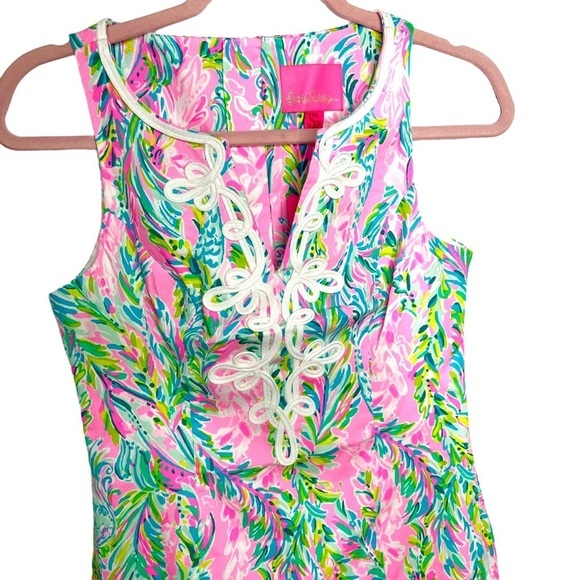 NWT Lilly Pulitzer Gabby Shift Dress - Unicorn of the sea print. Size 6 AU - Picture 3 of 13